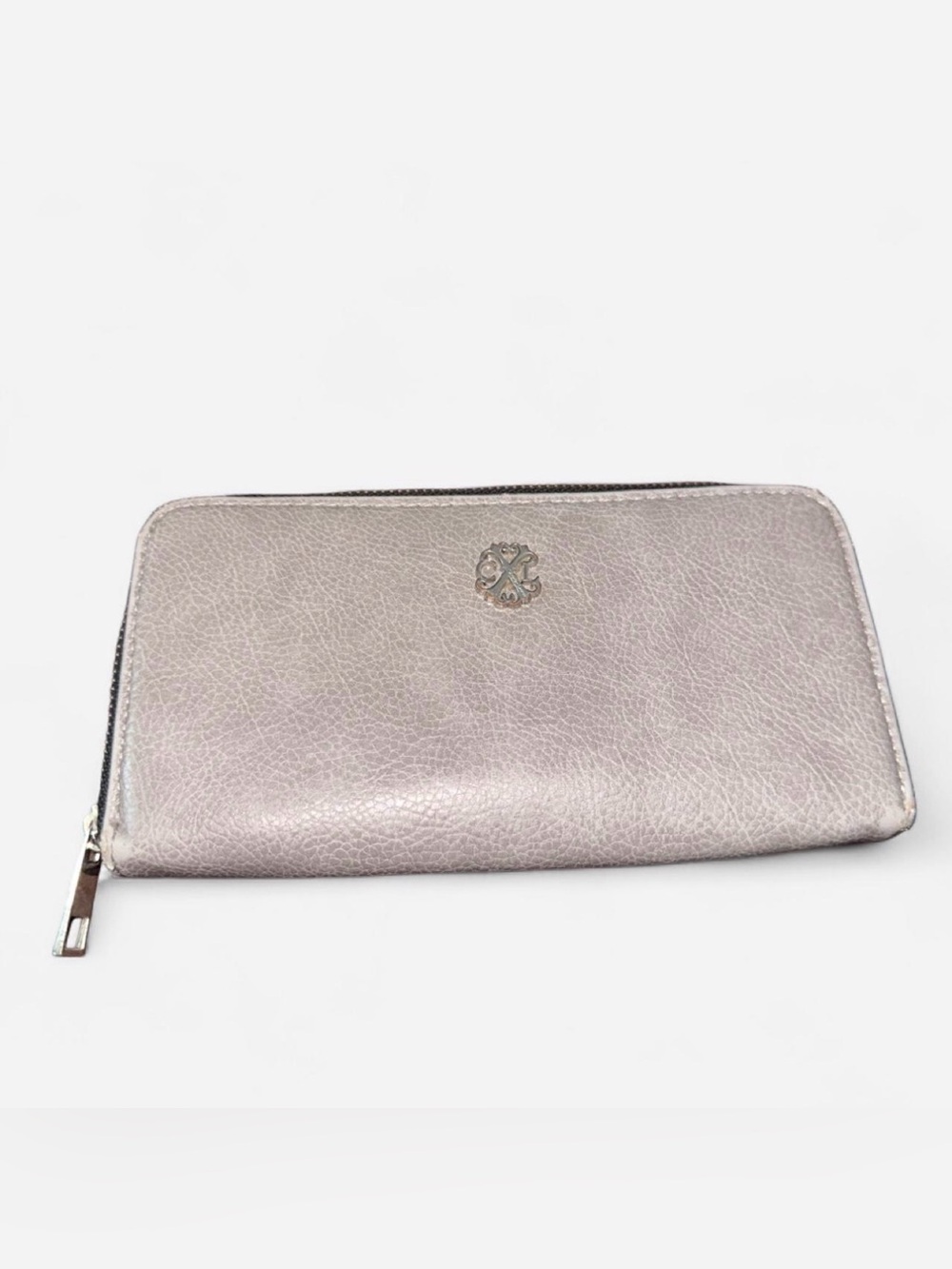 Christian Lacroix Gray Zip-Around Wallet